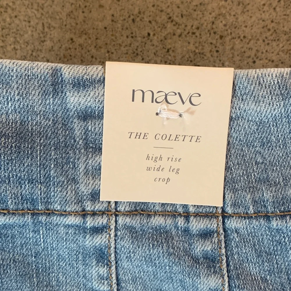 Maeve Colette High-Rise Wide-Leg Cropped jeans - Picture 3 of 8